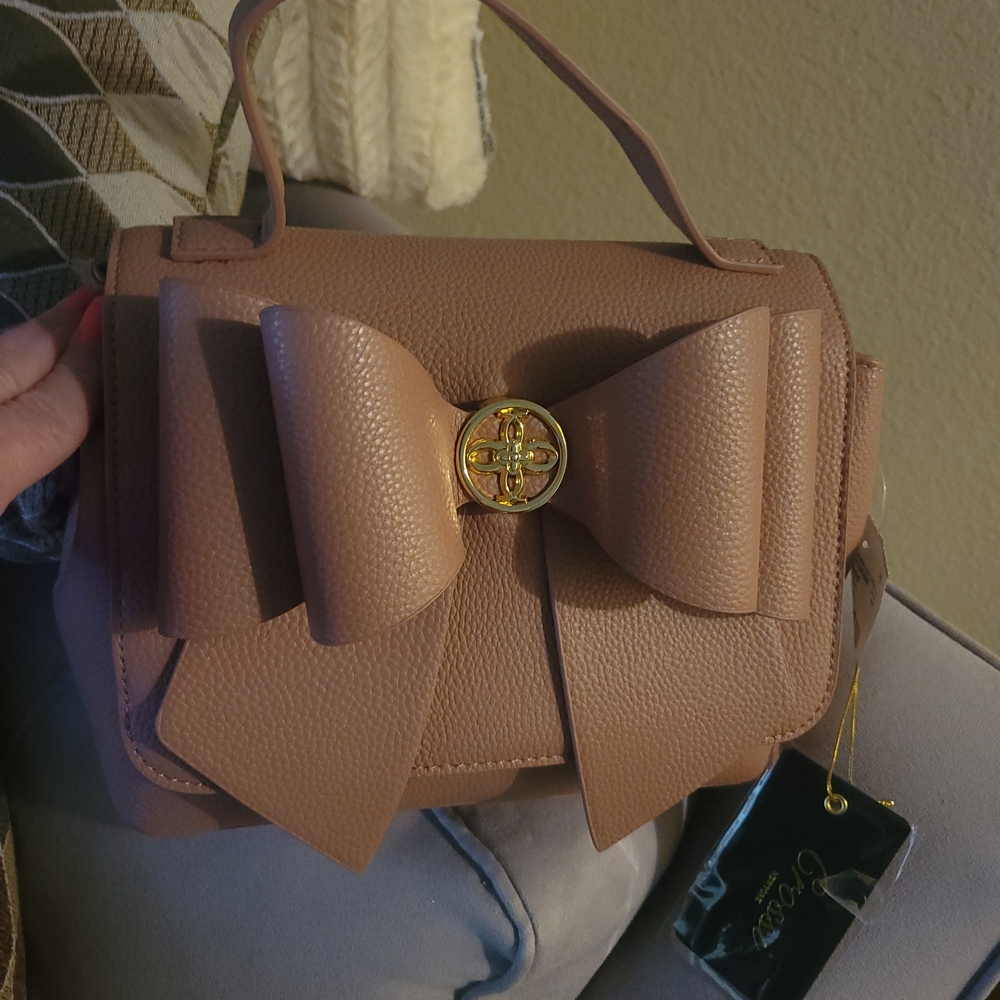 Elegant Mauve Bow Handbag- Grossi